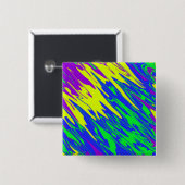 Spray Paint Mardi Gras Blue Vierkante Button 5,1 Cm (Voorkant /achterkant)