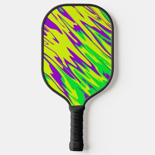Spray Paint Mardi Gras Pickleball Paddle (Achterkant)