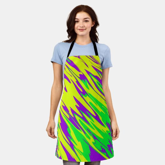 Spray Paint Mardi Gras Schort (Gedragen)