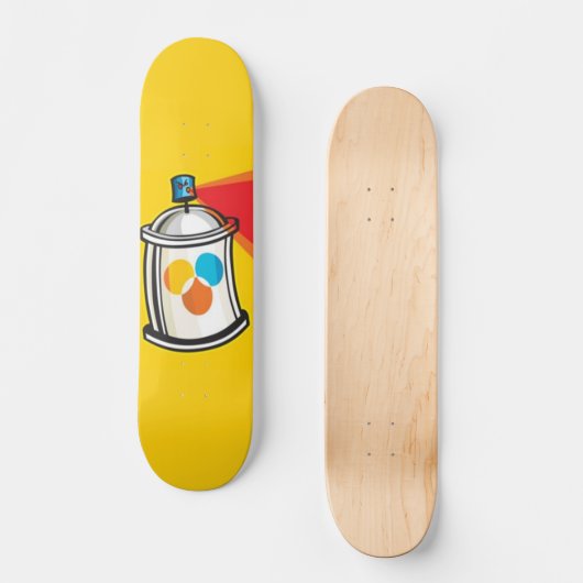 Spray Paint Skateboard (Voorkant)