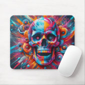 Spray Paint Skull Muismat (Met muis)