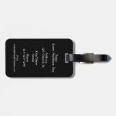 Spray Paint Splatter Effect Luggage Tag Bagagelabel (Achterkant horizontaal)