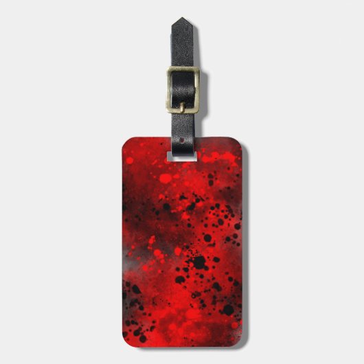Spray Paint Splatter Effect Luggage Tag Bagagelabel (Voorkant verticaal)