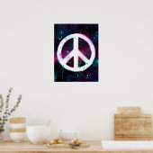 Spray Painted Peace Sign Poster (Keuken)