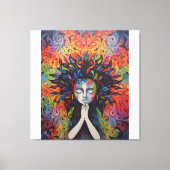 Spray schilderij abstract canvas afdruk (Voorkant)