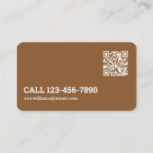 Spray Tan Aangepaste QR Visitekaartje (Achterkant)