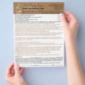 Spray Tan Aansprakelijkheidsverklaring Toestemming Flyer (Hand)