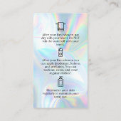 Spray Tan Aftercare Kaart Visitekaartje (Achterkant)