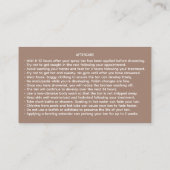 Spray Tan Artist Mobile Tanning Visitekaartje (Achterkant)