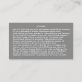 Spray Tan Artist Mobile Tanning Visitekaartje (Achterkant)