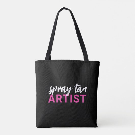 Spray Tan Artist STenzij looning Tote Bag (Achterkant)