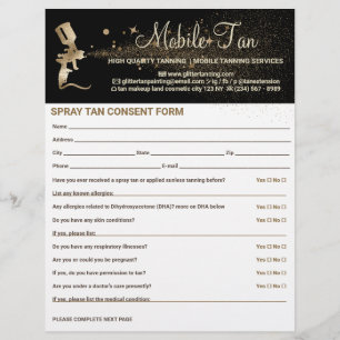 Spray Tan Business Plan - Goedgekeurd vrijstelling Flyer