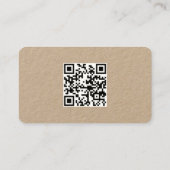 Spray Tan Custom QR Kraft Visitekaartje (Achterkant)