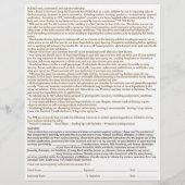 Spray Tan Klant met toestemming Vrijstelling van b Flyer (Achterkant)