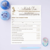 Spray Tan Klant met toestemming Vrijstelling van b Flyer (Enkel)