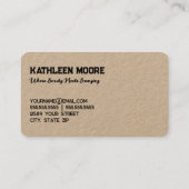 Spray Tan Kraft Visitekaartje (Achterkant)