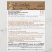 Spray Tan Liability het Formulier van de Vrijstell Flyer (Voorkant)