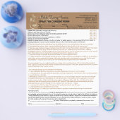 Spray Tan Liability het Formulier van de Vrijstell Flyer (Enkel)