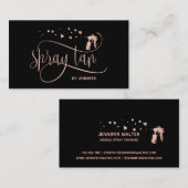Spray Tan machine mobiele tanning studio harten Visitekaartje (Voorkant / Achterkant)