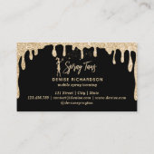 Spray Tan Mobile Spray Tan Gold Glittering Girl Visitekaartje (Achterkant)