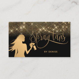 Spray Tan Mobile Spray Tan Gold Glittering Girl Visitekaartje