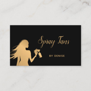 Spray Tan Mobile Spray Tan Gold Glittering Girl Visitekaartje