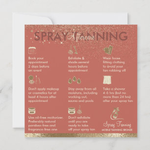 Spray Tan Nazorg Instructie Tips Bronzen Zon Kaart