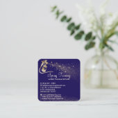 Spray Tan Nazorg Tips Marine Vierkante Visitekaartje (Staand voorkant)