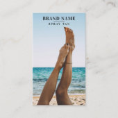 Spray Tan Photo Social Media Marketing 2 QR-codes Visitekaartje (Voorkant)