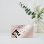 Spray Tan Pistool, Mobile Roos Gold Spray Tanning  Visitekaartje (Staand voorkant)