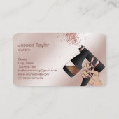 Spray Tan Pistool, Mobile Roos Gold Spray Tanning  Visitekaartje (Achterkant)