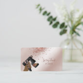 Spray Tan Pistool, Mobile Roos Gold Spray Tanning  Visitekaartje (Staand voorkant)