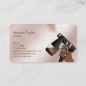 Spray Tan Pistool, Mobile Roos Gold Spray Tanning  Visitekaartje (Achterkant)