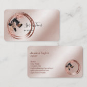 Spray Tan Pistool, Mobile Roos Gold Spray Tanning Visitekaartje (Voorkant / Achterkant)