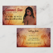 Spray Tan Slogans Visitekaartjes (Voorkant / Achterkant)