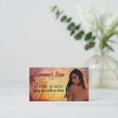 Spray Tan Slogans Visitekaartjes (Staand voorkant)