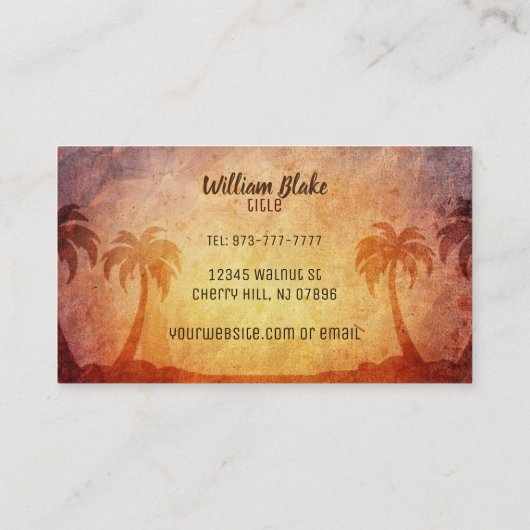 Spray Tan Slogans Visitekaartjes (Achterkant)