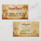 Spray Tan Slogans Visitekaartjes (Voorkant / Achterkant)