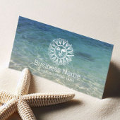 Spray Tan  Sun Spa Logo Tropisch strand Visitekaartje