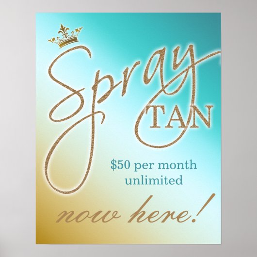 Spray Tan Tanning SALE Poster (Voorkant)