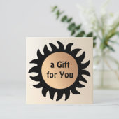 Spray Tan Tanning Salon Gift Certificate Kaart (Staand voorkant)