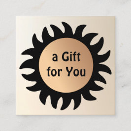 Spray Tan Tanning Salon Gift Certificate Vierkante Visitekaartje