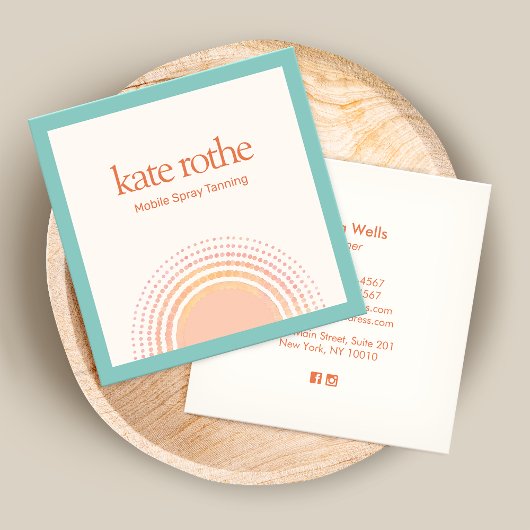 Spray Tan Tropical Sun Contactkaartje