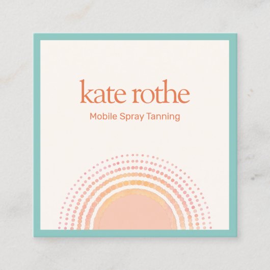 Spray Tan Tropical Sun Contactkaartje (Voorkant)