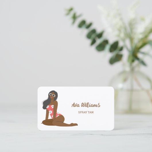 Spray Tan Visitekaartje (Staand voorkant)