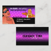 Spray Tan-visitekaartjes Visitekaartje (Voorkant / Achterkant)