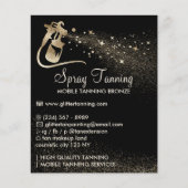 Spray Tanning Bronze Body Paint Aftercare Flyer (Voorkant)