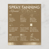 Spray Tanning Brown, eenvoudig lichaam Verf Afterc Flyer (Achterkant)