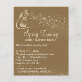 Spray Tanning Brown, eenvoudig lichaam Verf Afterc Flyer (Voorkant)