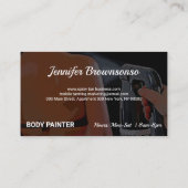 Spray Tanning Mobile Body Tan Paint Summer Bronze Visitekaartje (Achterkant)